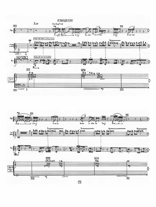Anania Iniji by Clara Maïda, excerpt from score