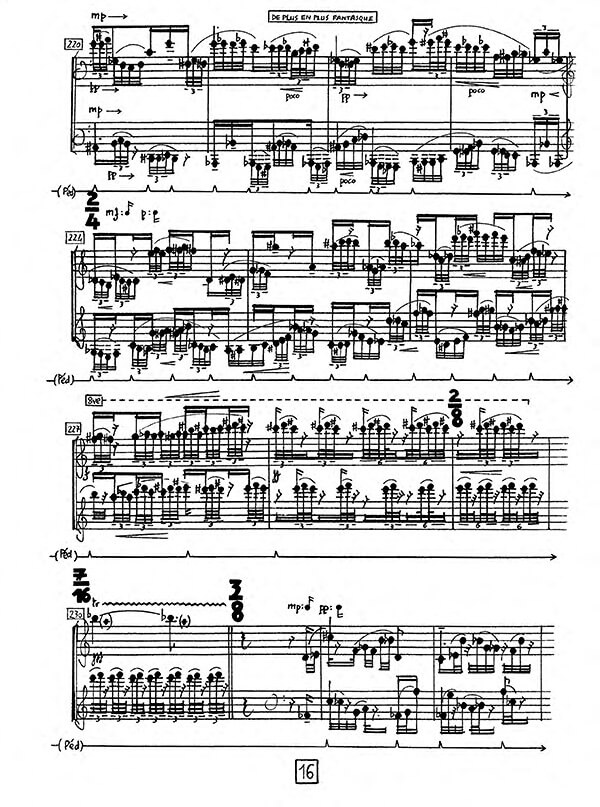 Doppelklänger by Clara Maïda, excerpt from score