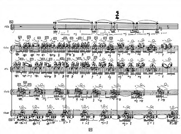 Fluctuatio (in)animi by Clara Maïda, excerpt from score