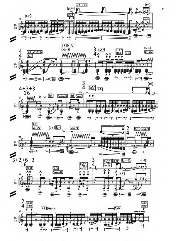 Later gambler by Clara Maïda, excerpt from score