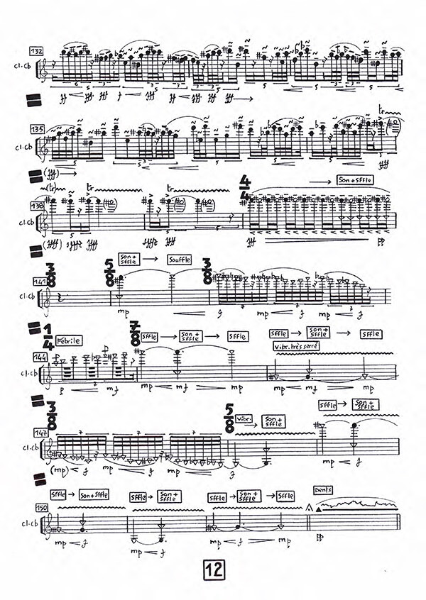 Later jester by Clara Maïda, excerpt from score