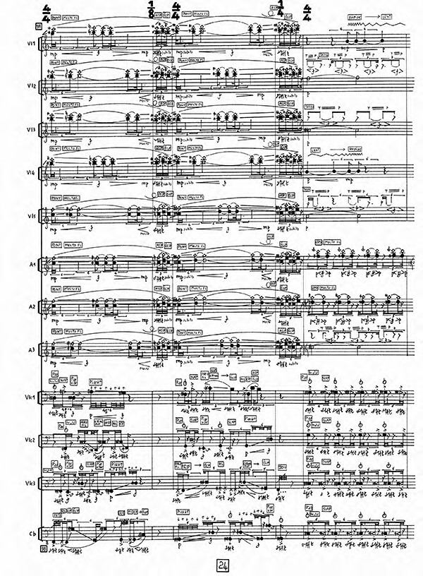 Mutatis mutandis by Clara Maïda, excerpt from score