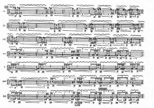 X/Y by Clara Maïda, excerpt from score