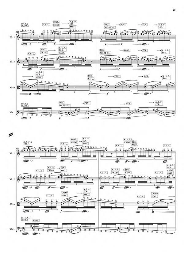 ..., das spinnt... by Clara Maïda, excerpt from score