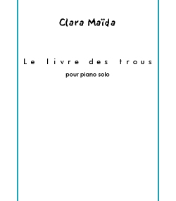 Score Le livre des trous by Clara Maïda