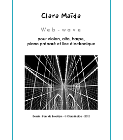 Web-wave, a score by Clara Maïda