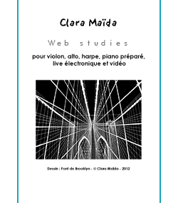 Web studies, a score by Clara Maïda